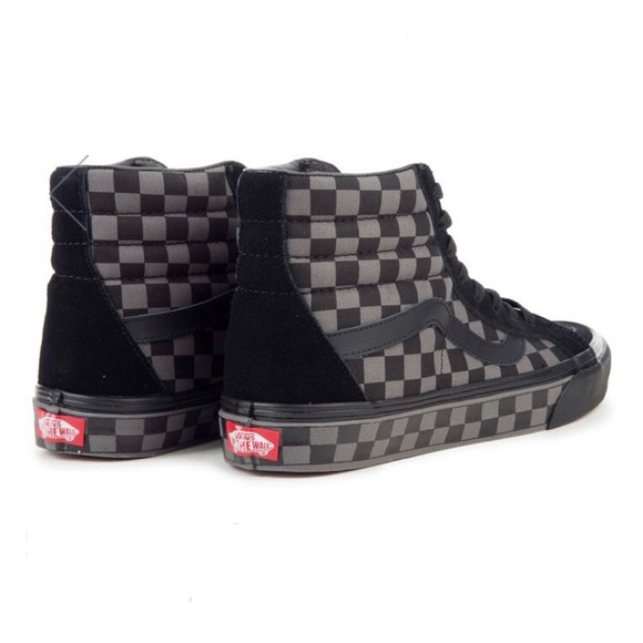 Vans sk8 reissue checkers black pewter sneakers - Picture 4 of 7